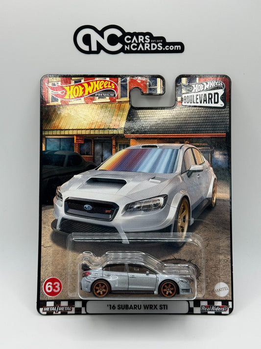 2021 Hot Wheels Premium Boulevard #63 '16 Subaru WRX STI