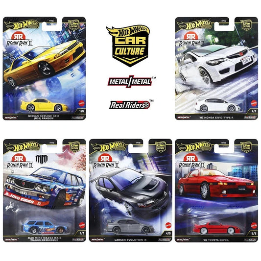 2025 Hot Wheels Premium Car Culture Ronin Run II Full Set of 5 Cars