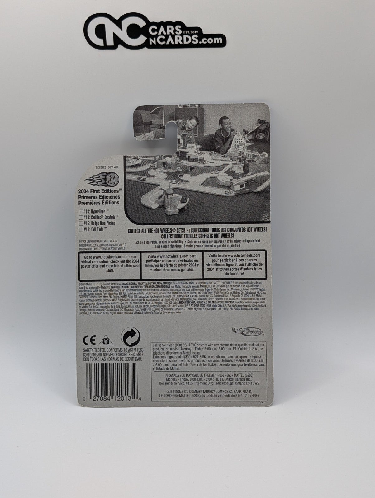 Hot Wheels 2004 First Editions Blings Hyperliner Zamac/Silver 13/100