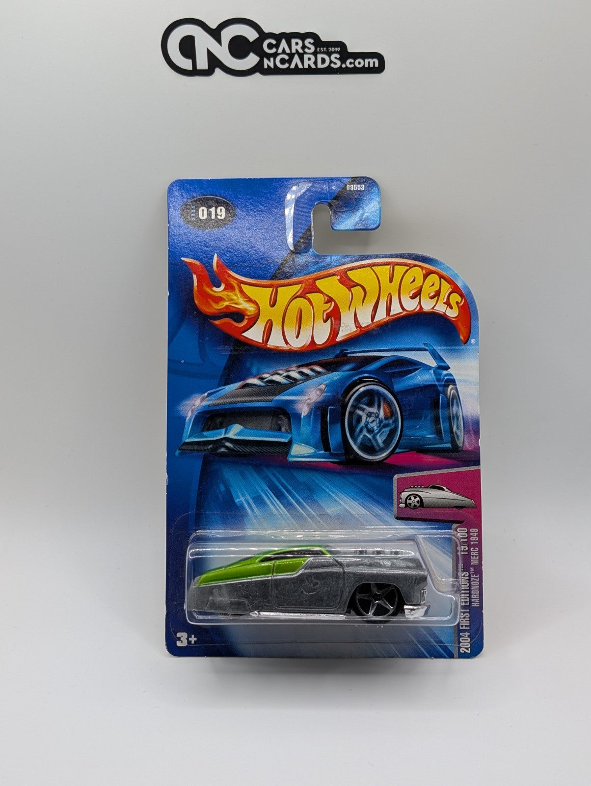 Hot Wheels 2004 First Editions Hardzone Merc 1949 Zamac/Silver 19/100