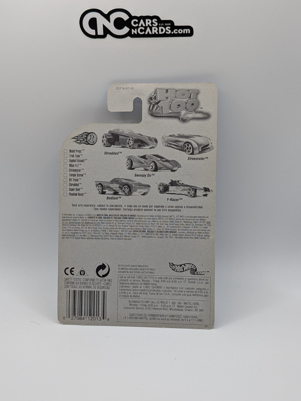 Hot Wheels 2004 First Editions Madd Propz Zamac/Silver 76/100