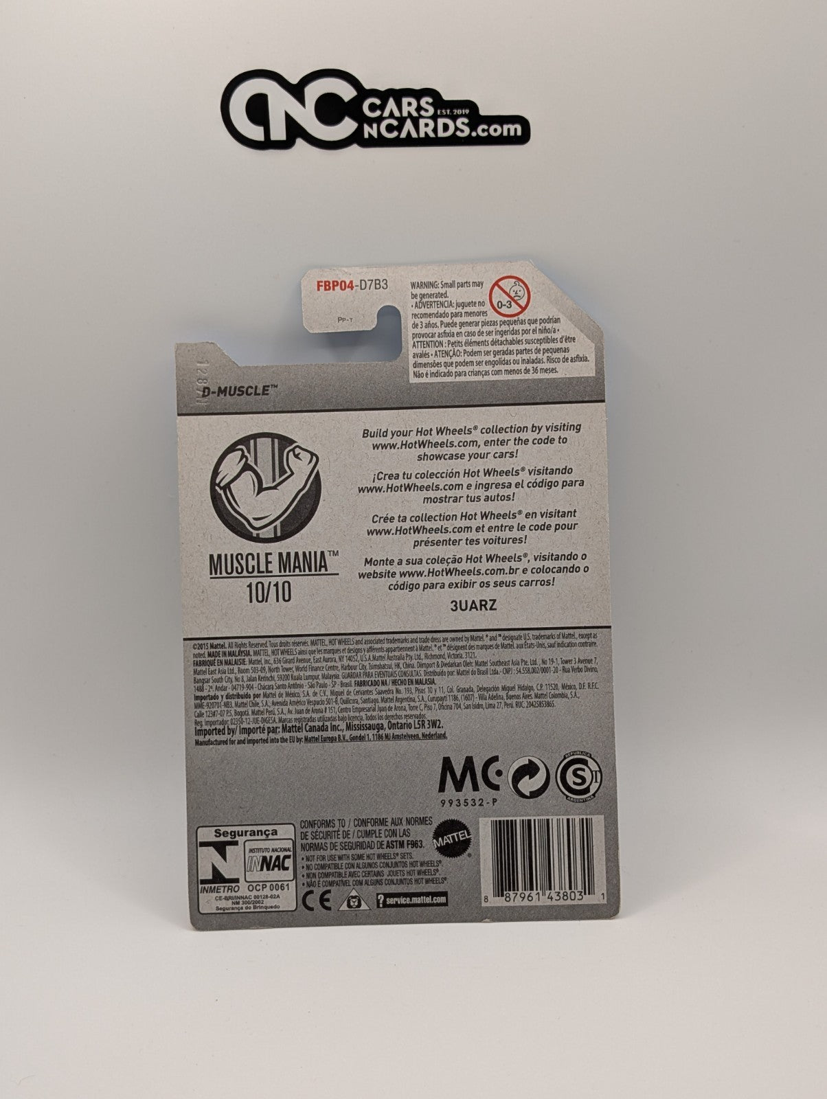 2017 Hot Wheels D-Muscle Muscle Mania 10/10 Zamac