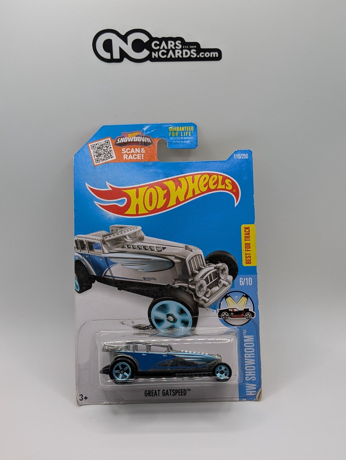 Hot Wheels Great Gatspeed HW Showroom 6/10 Zamac 116/250 (Soft Corners)