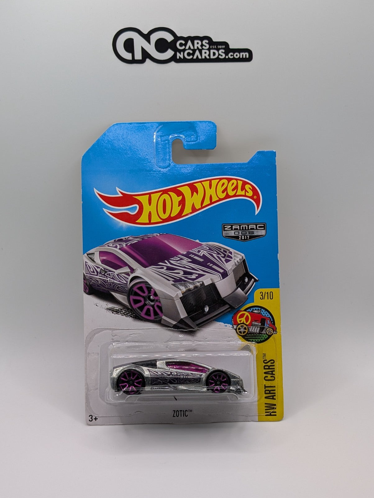 2017 Hot Wheels Zotic HW Art Cars 3/10 Zamac