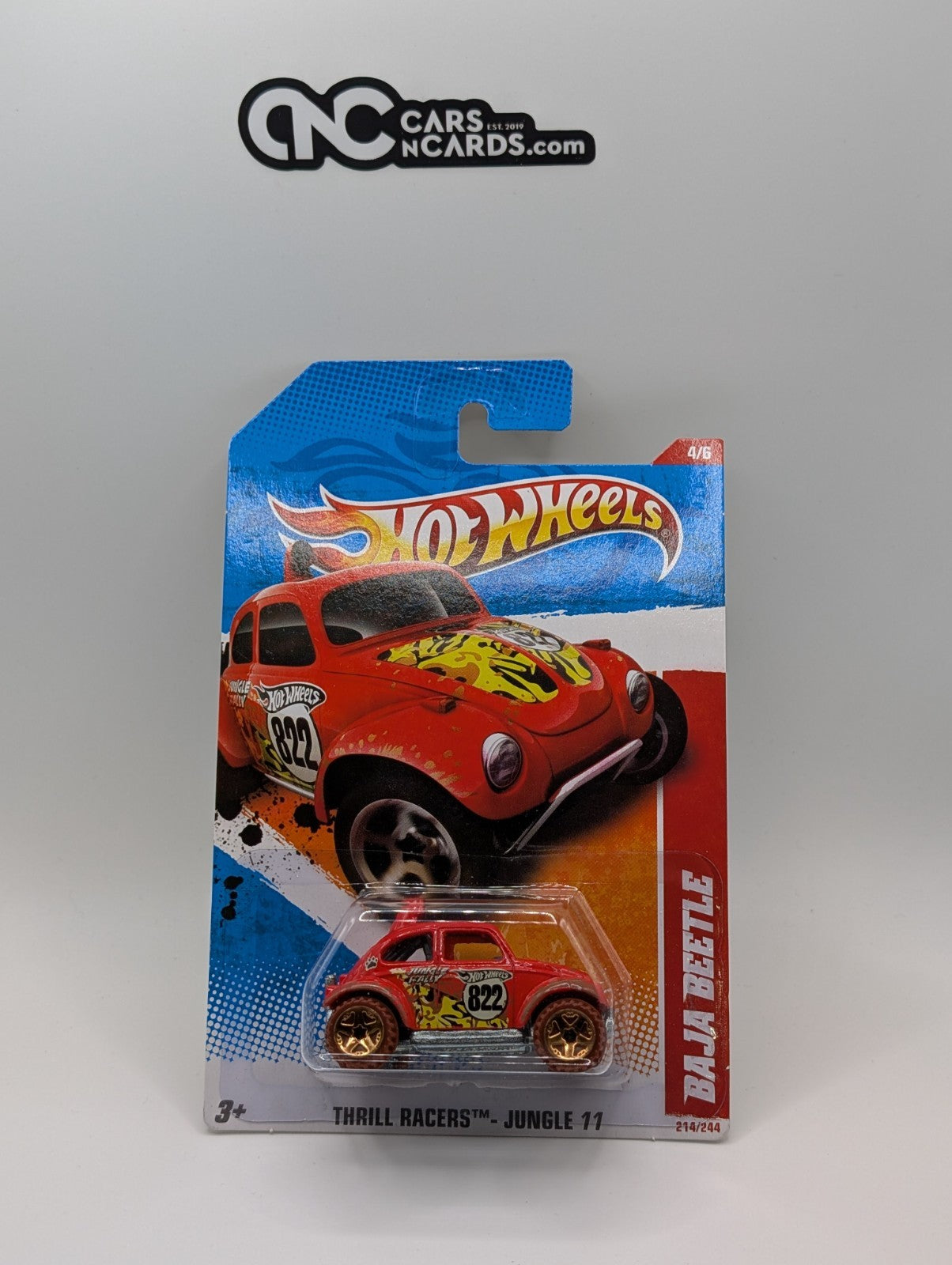Hot Wheels Thrill Racers Jungle 11 Baja Beetle Red 4/6