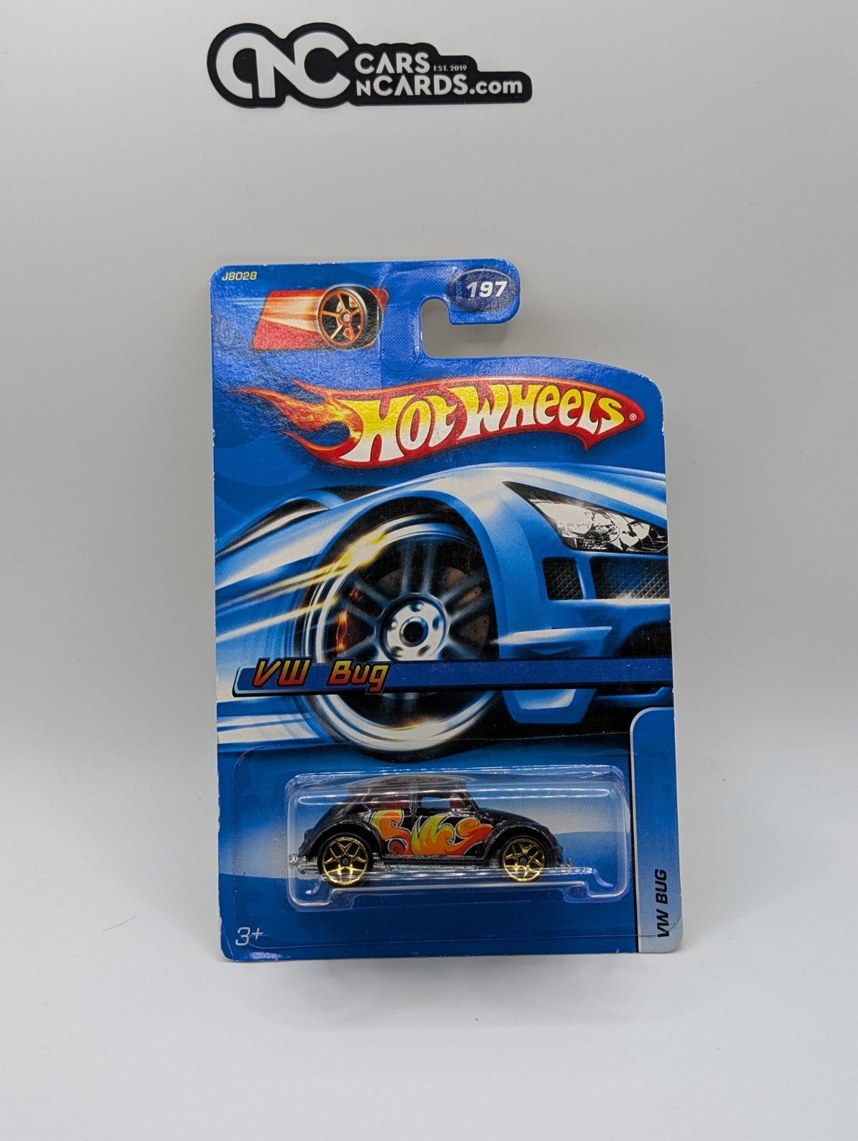 2006 Hot Wheels Collector No #197 VW BUG Black Variation w/Gold 5Y Spoke Wheels