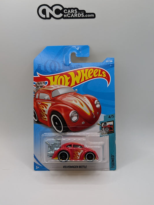 Hot Wheels Volkswagen Beetle Tooned 4/5 Red 107/365
