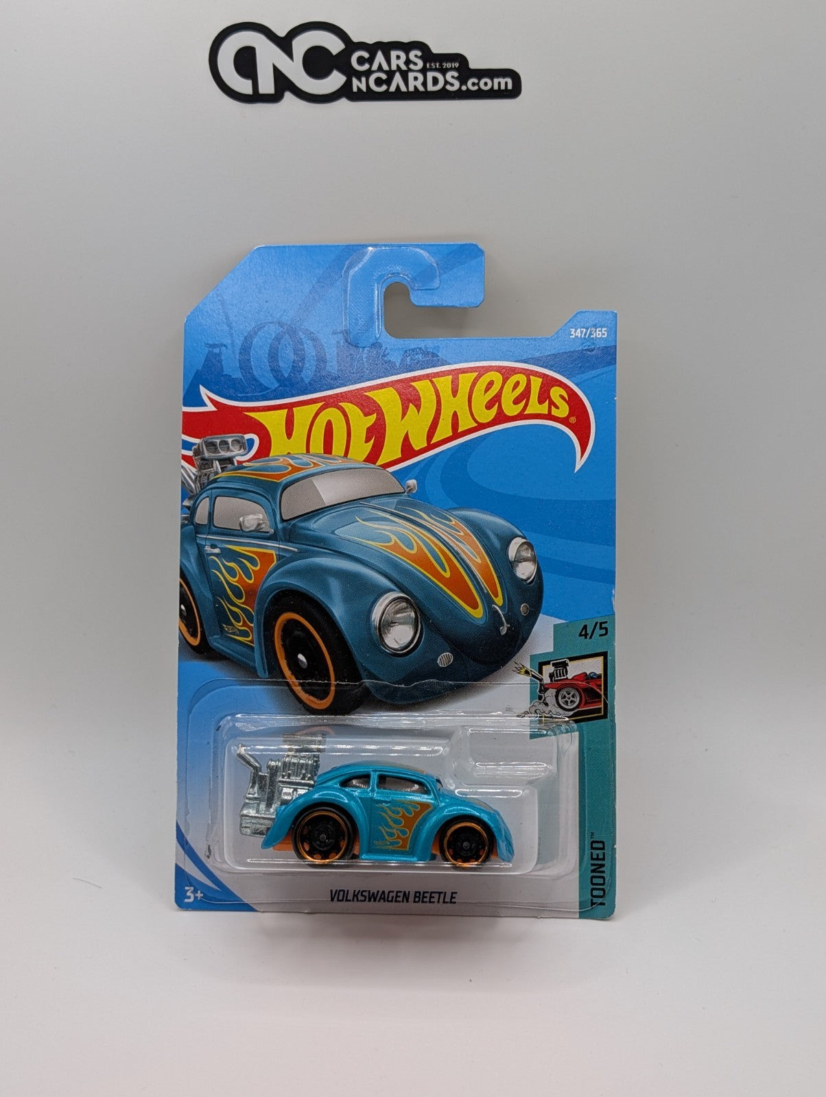 Hot Wheels Volkswagen Beetle Tooned 4/5 Blue 347/365