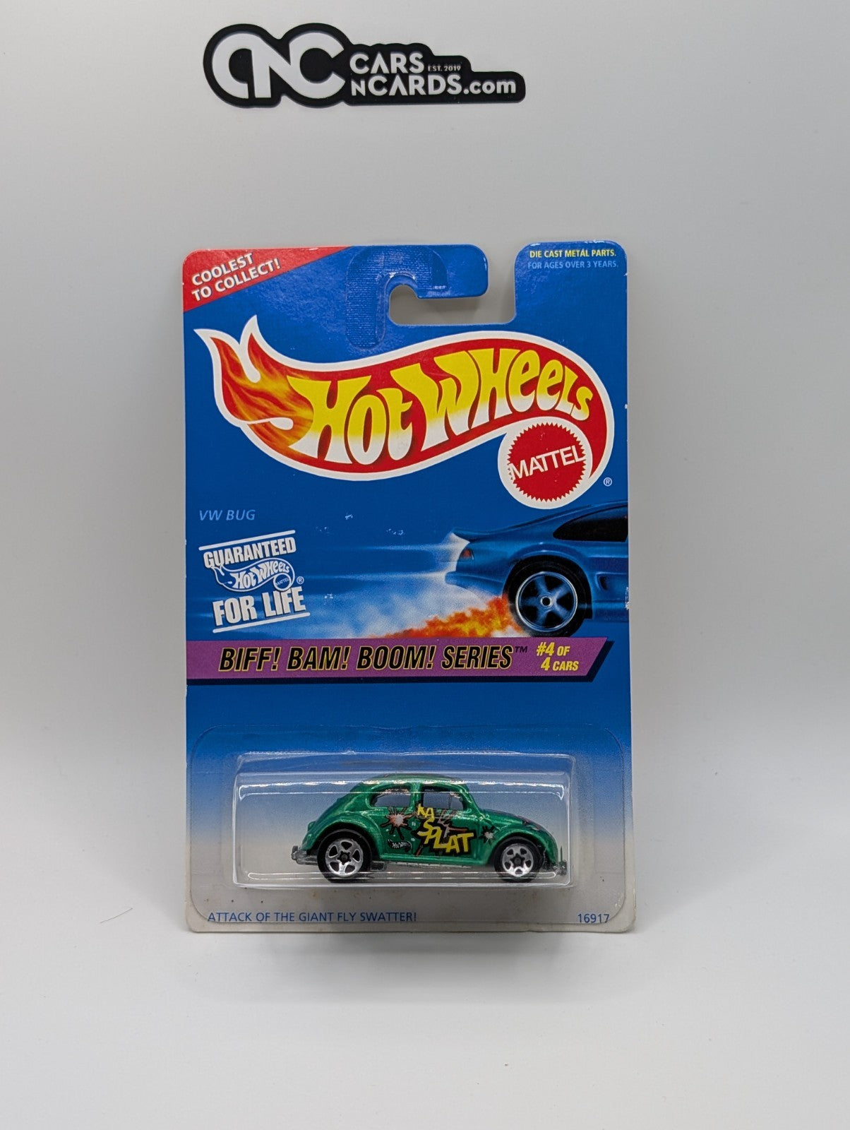 Hot Wheels VW Bug Attack Of The Fly Swatter Biff! Bam! Boom! Series #543
