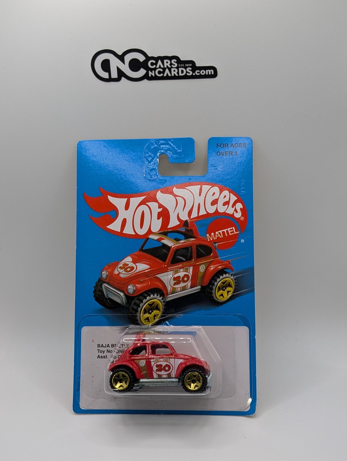 2016 Hot Wheels Retro Series Baja Beetle Red DNF30