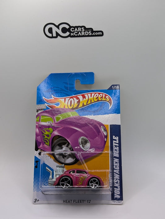 Hot Wheels Heat Fleet 12 Volkswagen Beetle Pink 151/247