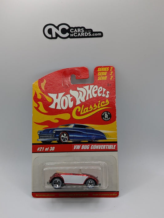 2006 Hot Wheels Classics Series 2 VW Bug Convertible Red 21/30