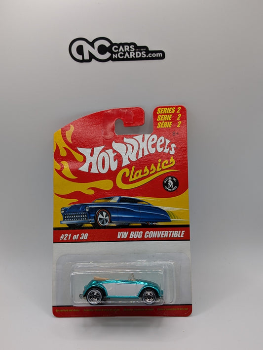 2006 Hot Wheels Classics Series 2 VW Bug Convertible Teal 21/30