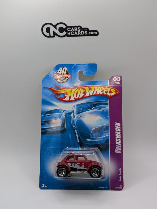 Hot Wheel Volkswagen 03/04 Baja Beetle Red 131/172