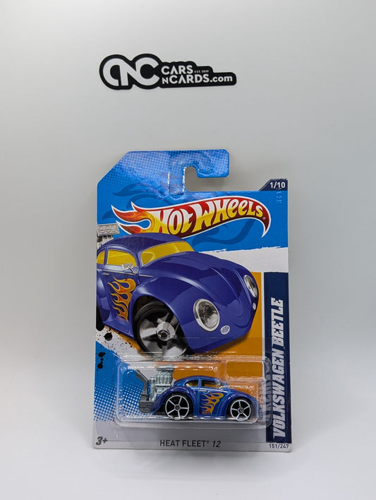 Hot Wheels Heat Fleet 12 Volkswagen Beetle Blue 151/247