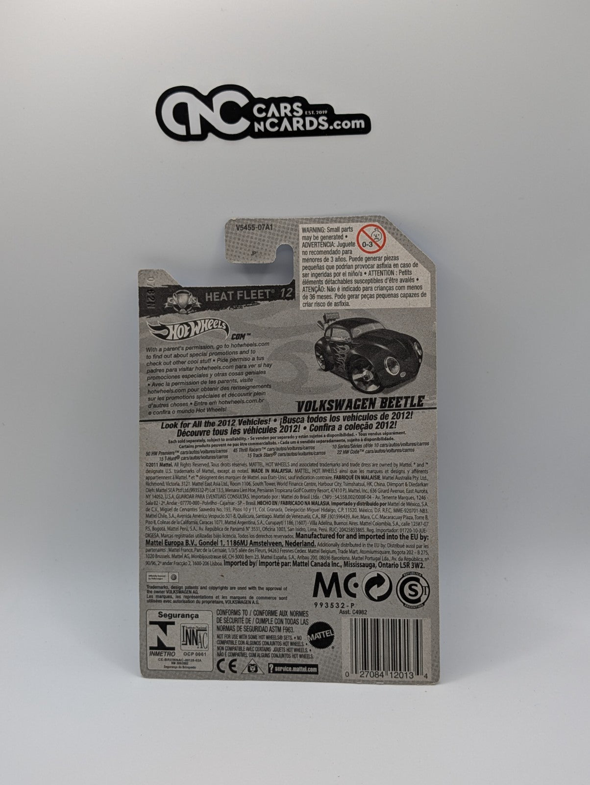 Hot Wheels Heat Fleet 12 Volkswagen Beetle Blue 151/247