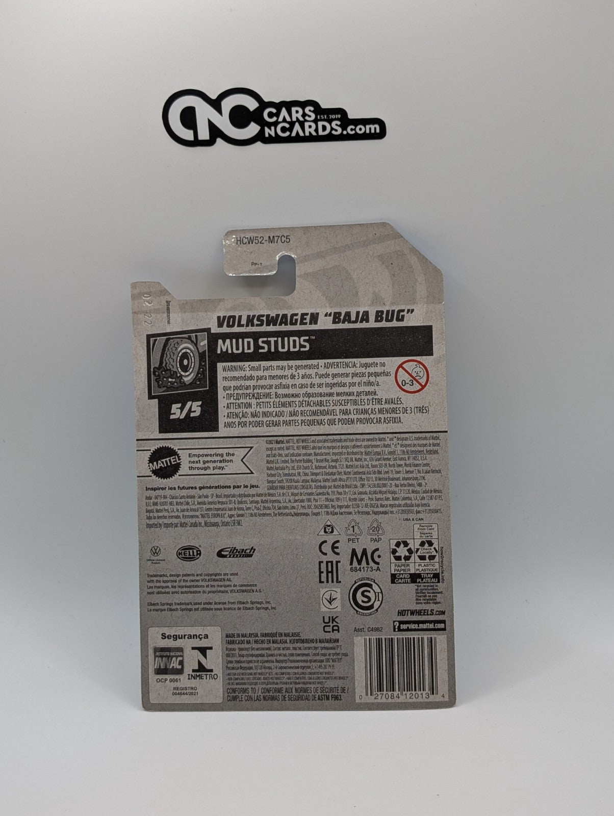 Hot Wheels Mud Studs 5/5 Volkswagen Baja Bug Blue 160/250