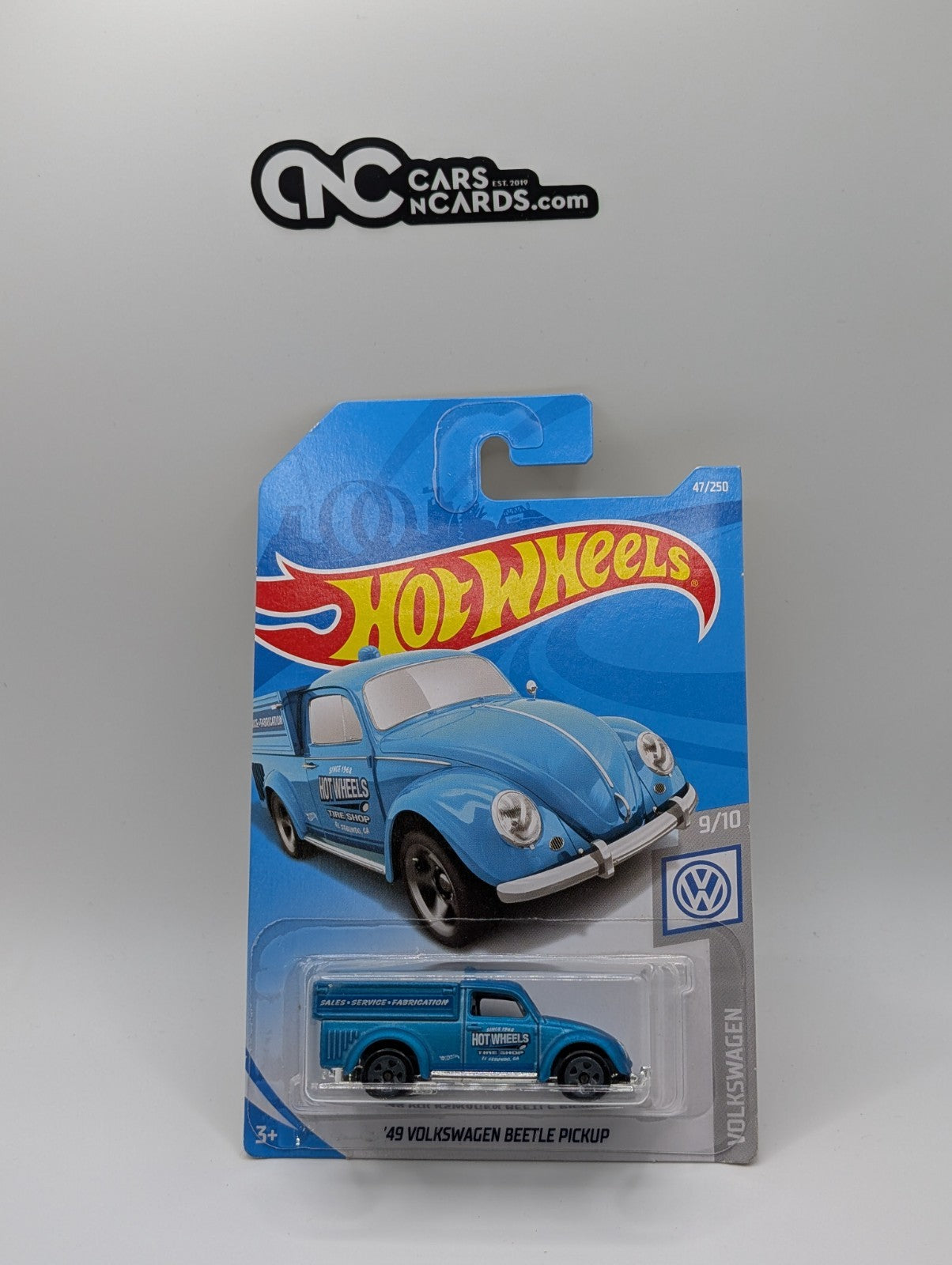 Hot Wheels Volkswagen 9/10 '49 VW Beetle Pickup Blue 47/250