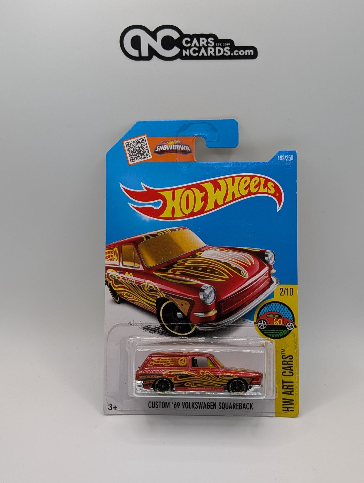 Hot Wheels HW Art Cars 2/10 Custom '69 Volkswagen Squareback Red 192/250