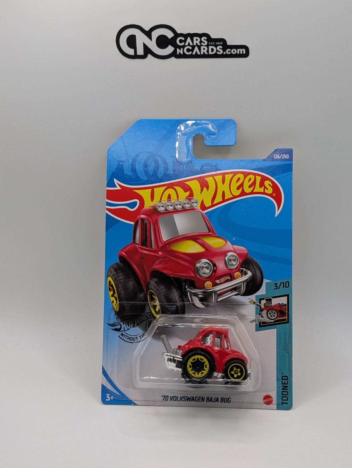 Hot Wheels Tooned 3/10 '70 Volkswagen Baja Bug Red 126/250