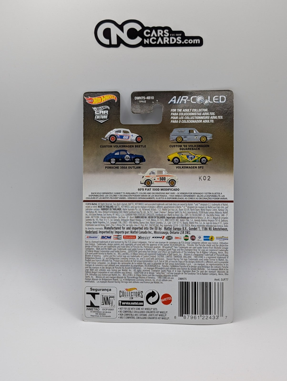 Hot Wheels Cars Culture Air Cooled 2/5 Custom '69 Volkswagen Squareback