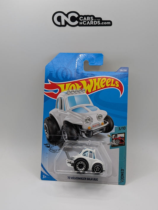 Hot Wheels Tooned 3/10 '70 Volkswagen Baja Bug White 126/250