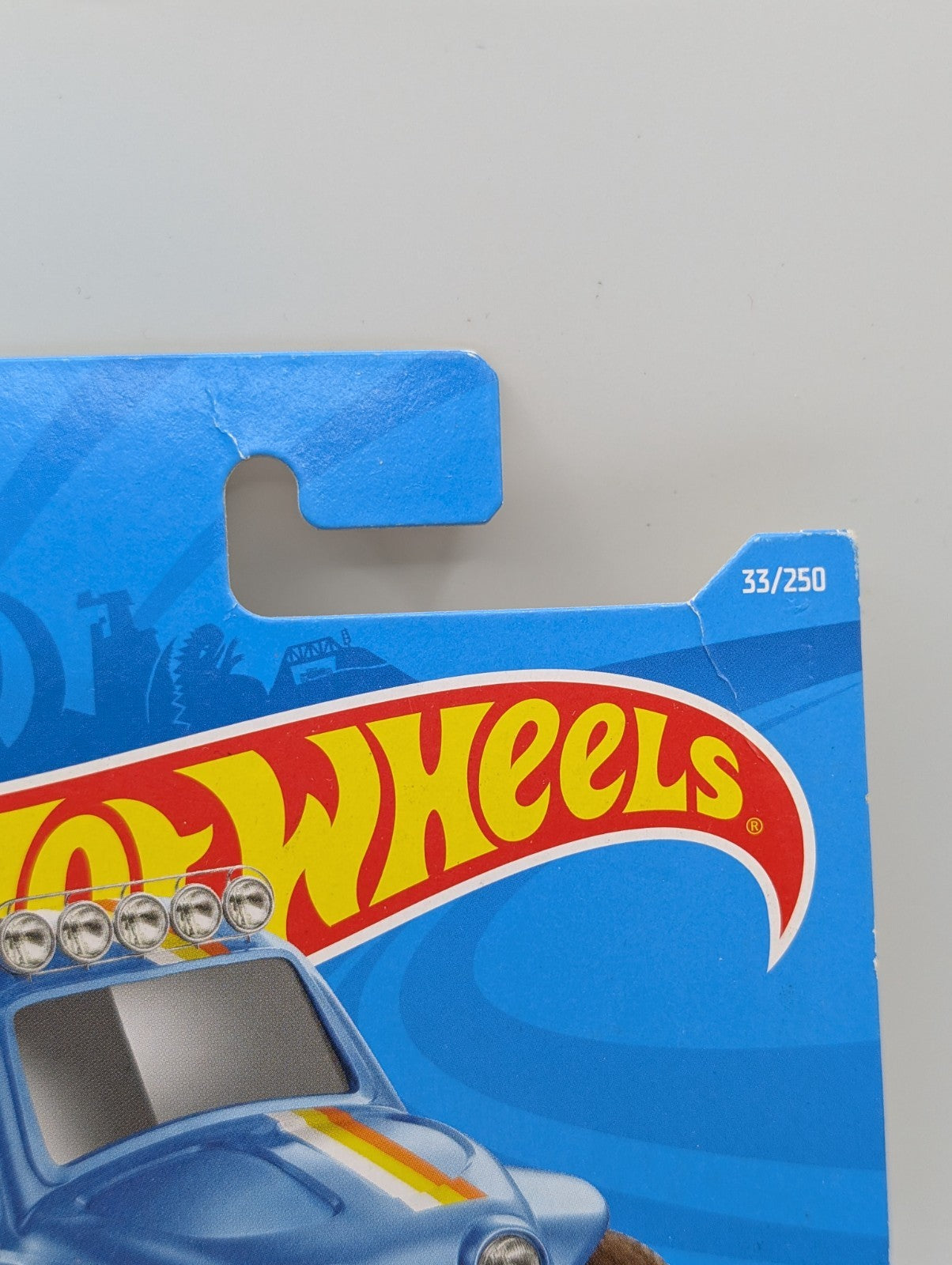 Hot Wheels Baja Blazers 5/10 '70 Volkswagen Baja Bug Blue 33/250 (Card Crease)