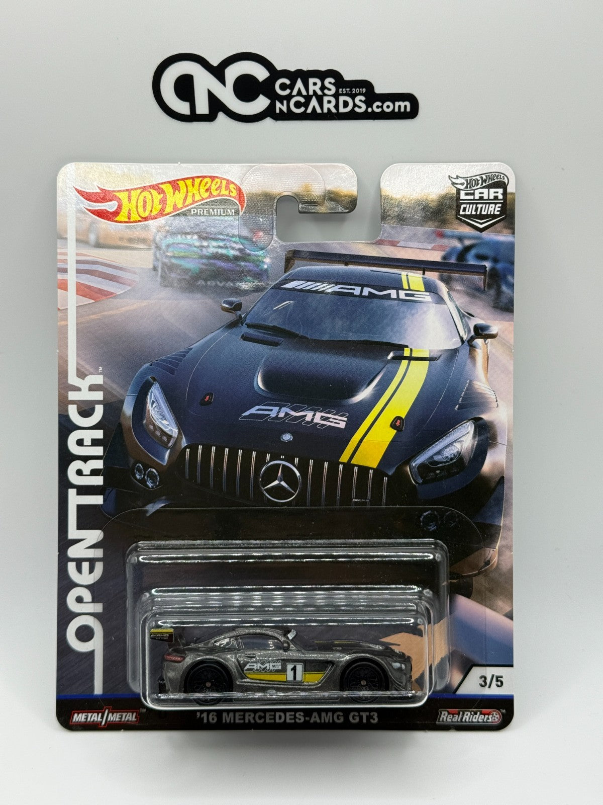 2019 Hot Wheels Premium Car Culture Open Track 3/5 '16 Mercedes-AMG GT3