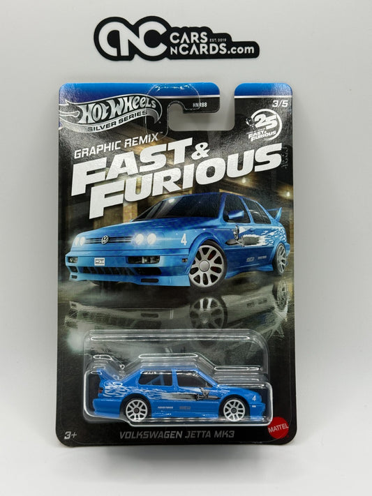 2025 Hot Wheels Silver Series Fast & Furious Graphic Remix Volkswagen Jetta MK3