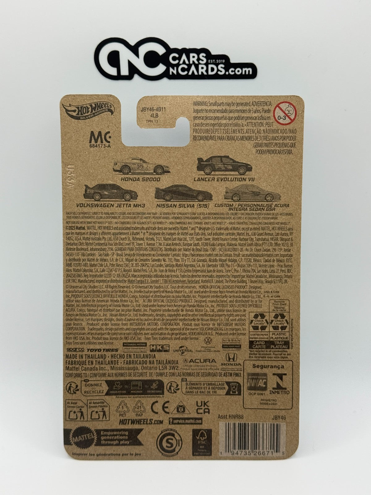 2025 Hot Wheels Silver Series Fast & Furious Graphic Remix Volkswagen Jetta MK3