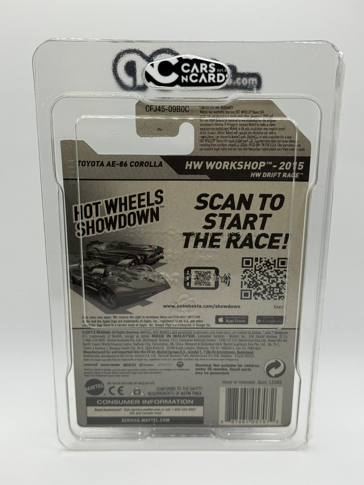 2015 Hot Wheels Toyota AE-86 Corolla Super Treasure Hunt Greddy With Protector