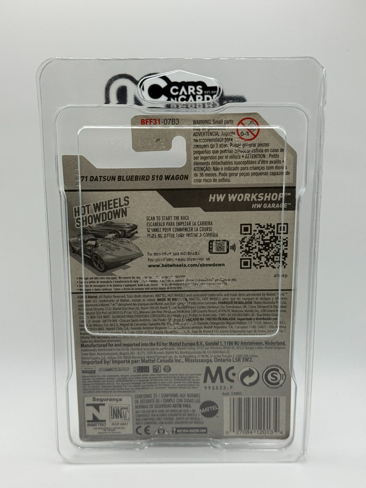 2014 Hot Wheels HW Workshop Datsun Bluebird 510 Super Treasure Hunt W/Protector