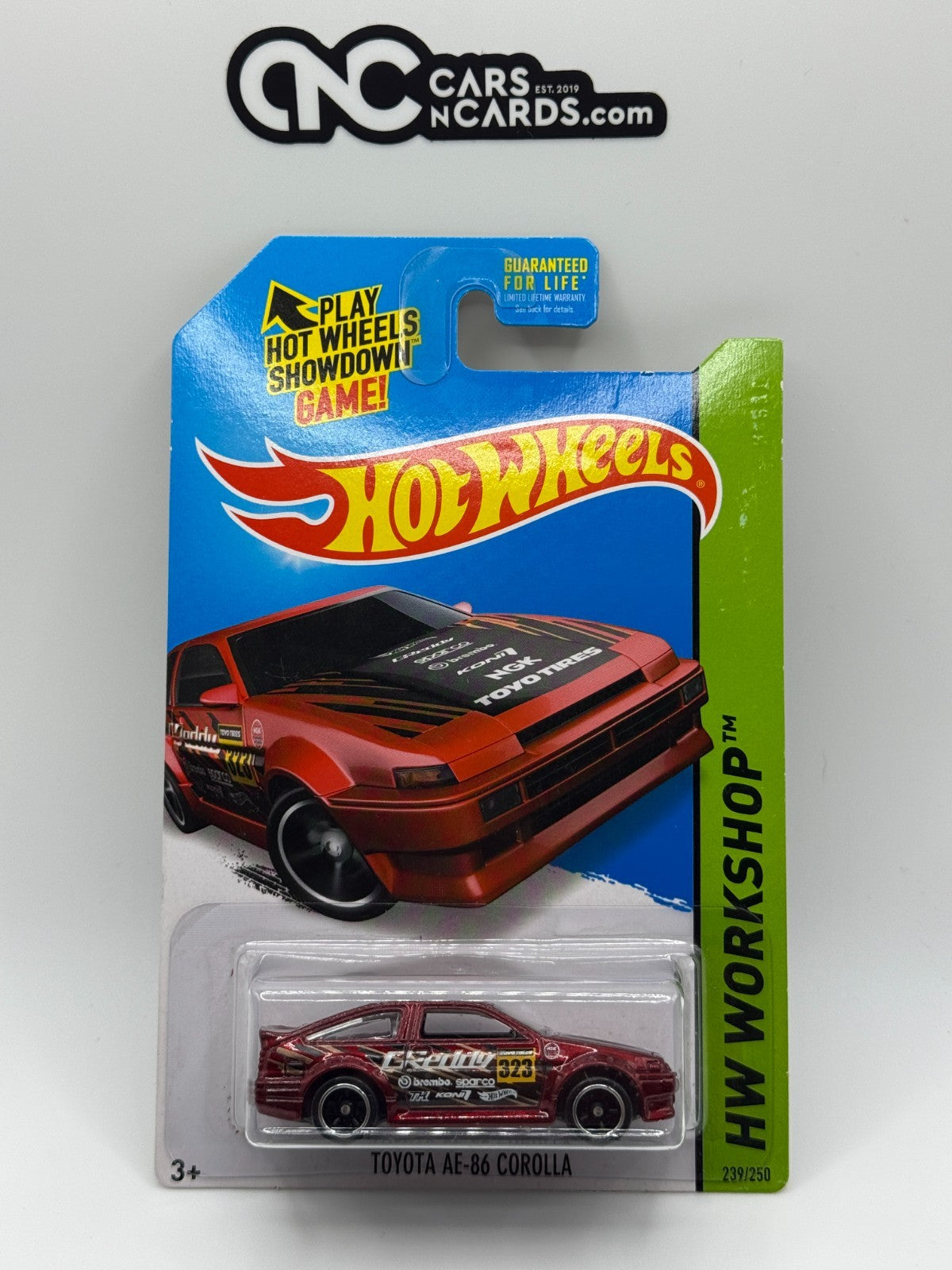 2015 Hot Wheels Toyota AE-86 Corolla Super Treasure Hunt Greddy With Protector
