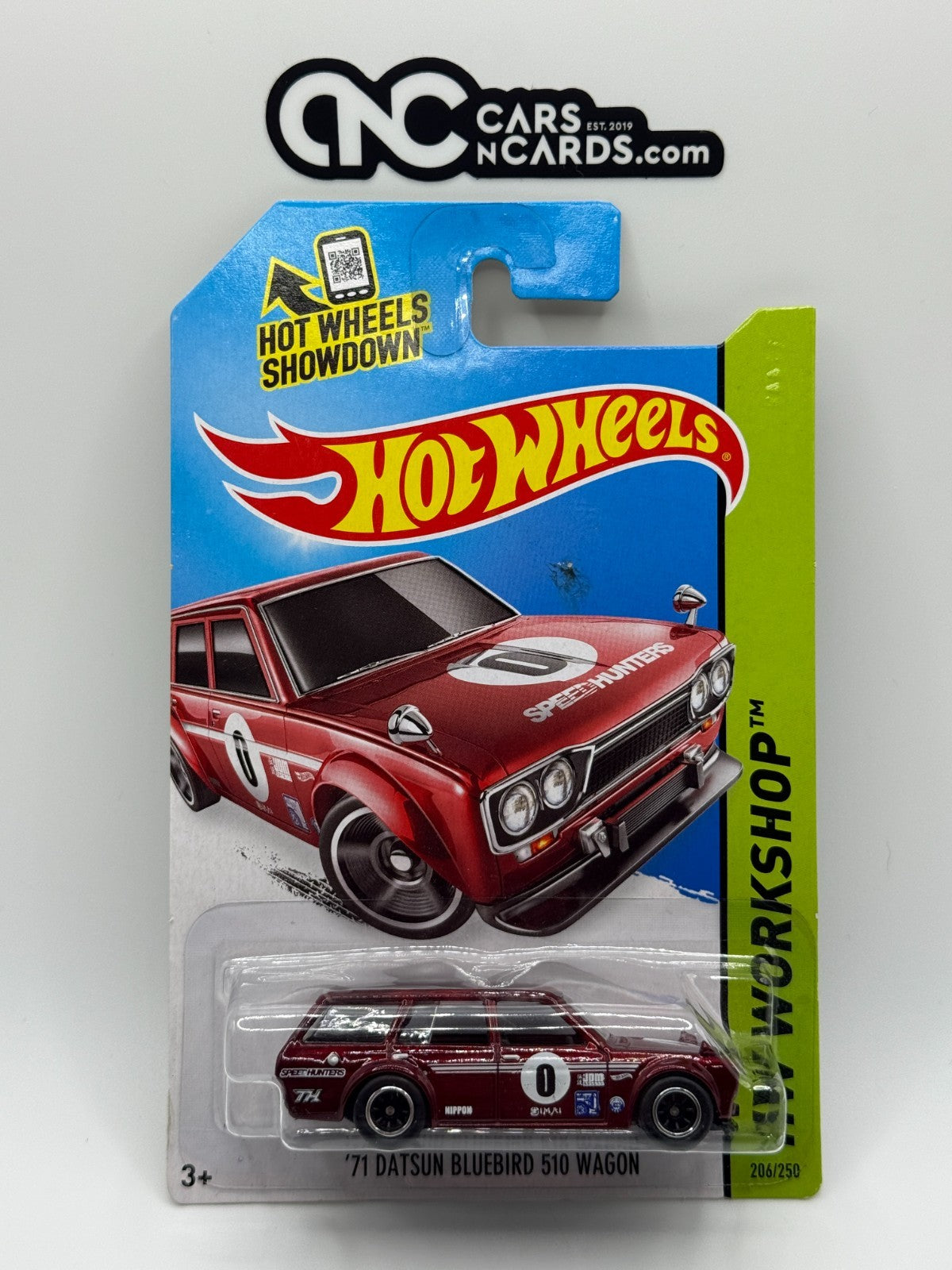 2014 Hot Wheels HW Workshop Datsun Bluebird 510 Super Treasure Hunt W/Protector