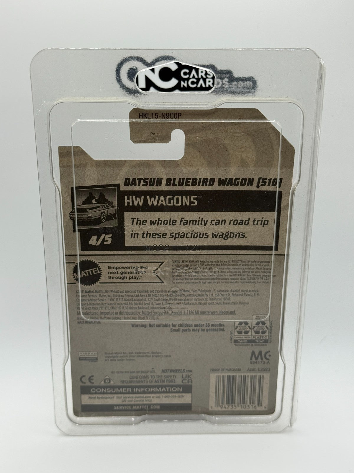 2023 Hot Wheels HW Wagons Datsun Bluebird 510 Super Treasure Hunt W/Protector