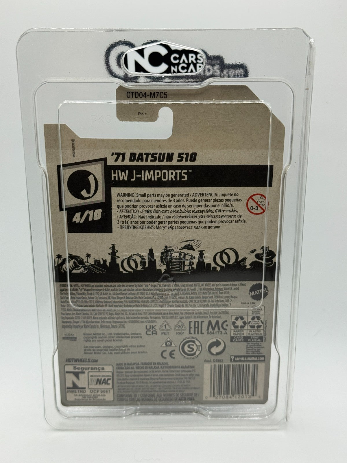 2021 Hot Wheels HW J-Imports 4/10 '71 Datsun 510 Super Treasure Hunt W/Protector