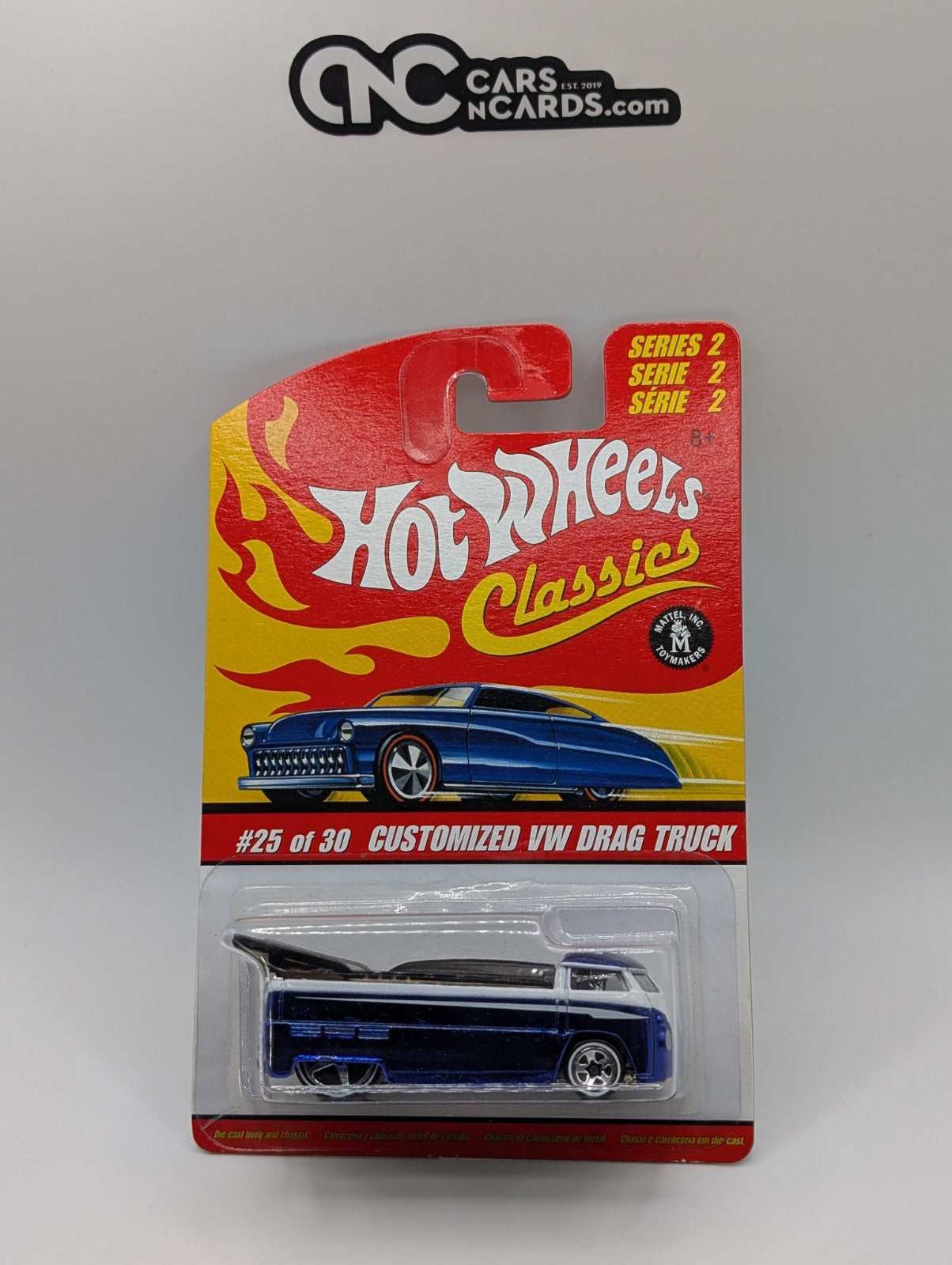 2006 Hot Wheels Classics Series 2 Customized VW Drag Truck Spectraflame Blue