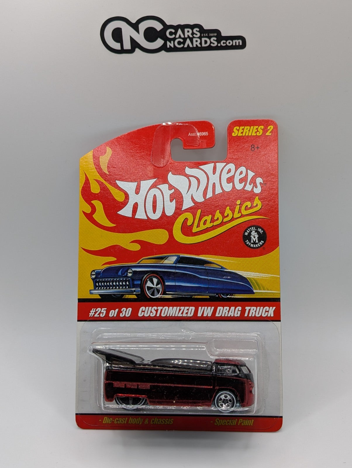 2006 Hot Wheels Classics Series 2 Customized VW Drag Truck Spectraflame Red