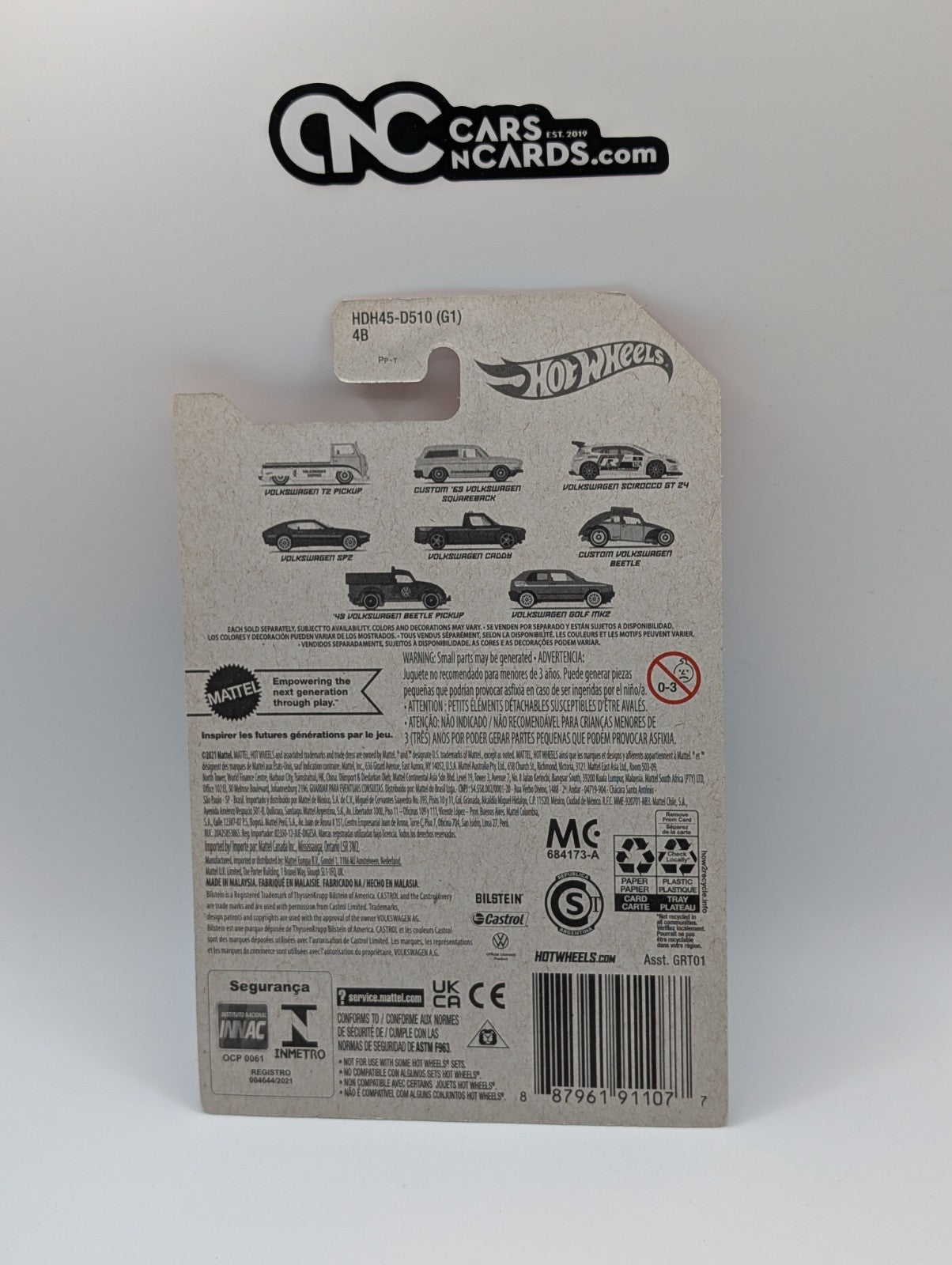 2022 Hot Wheels Volkswagen 6/8 Custom Volkswagen Beetle Brown