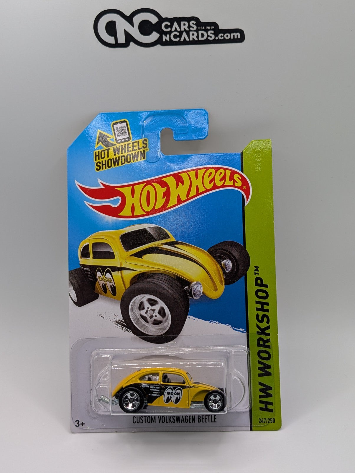 2014 Hot Wheels HW Workshop Custom Volkswagen Beetle Mooneyes 247/250