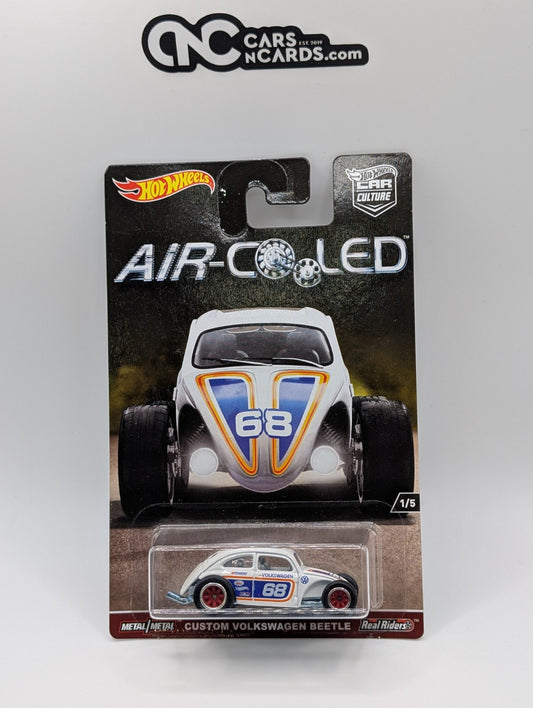 2017 Hot Wheels Car Culture Air Cooled 1/5 Custom Volkswagen Beetle White