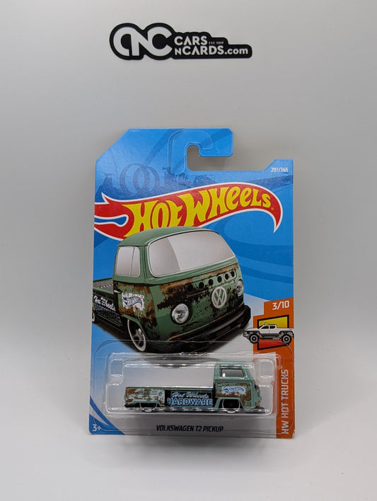 2018 Hot Wheels HW Hot Trucks 3/10 Volkswagen T2 Pickup Green 297/365
