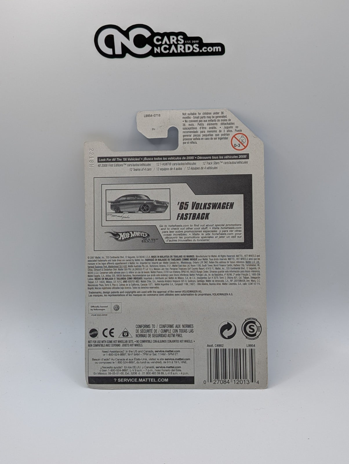 2008 Hot Wheels First Edition '65 Volkswagen Fastback 39/40