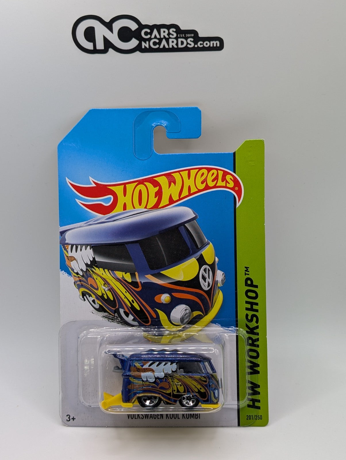 2014 Hot Wheels HW Workshop Volkswagen Kool Kombi Blue 201/250