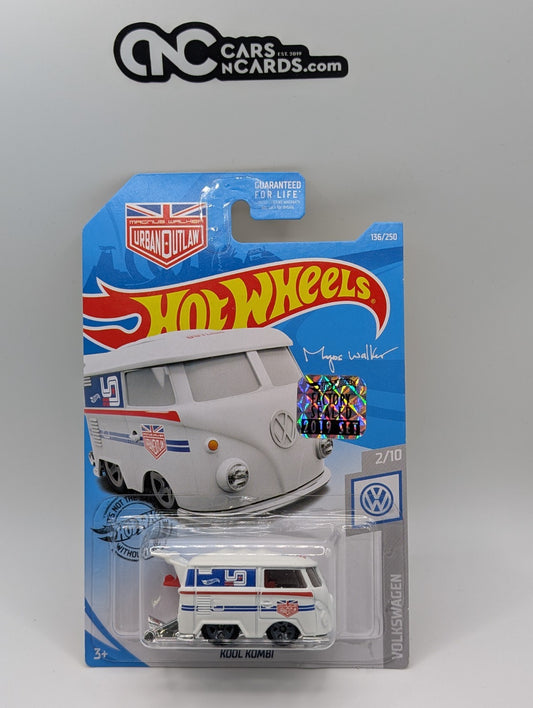 2019 Hot Wheels Factory Sealed Volkswagen 2/10 VW Kool Kombi White 136/250
