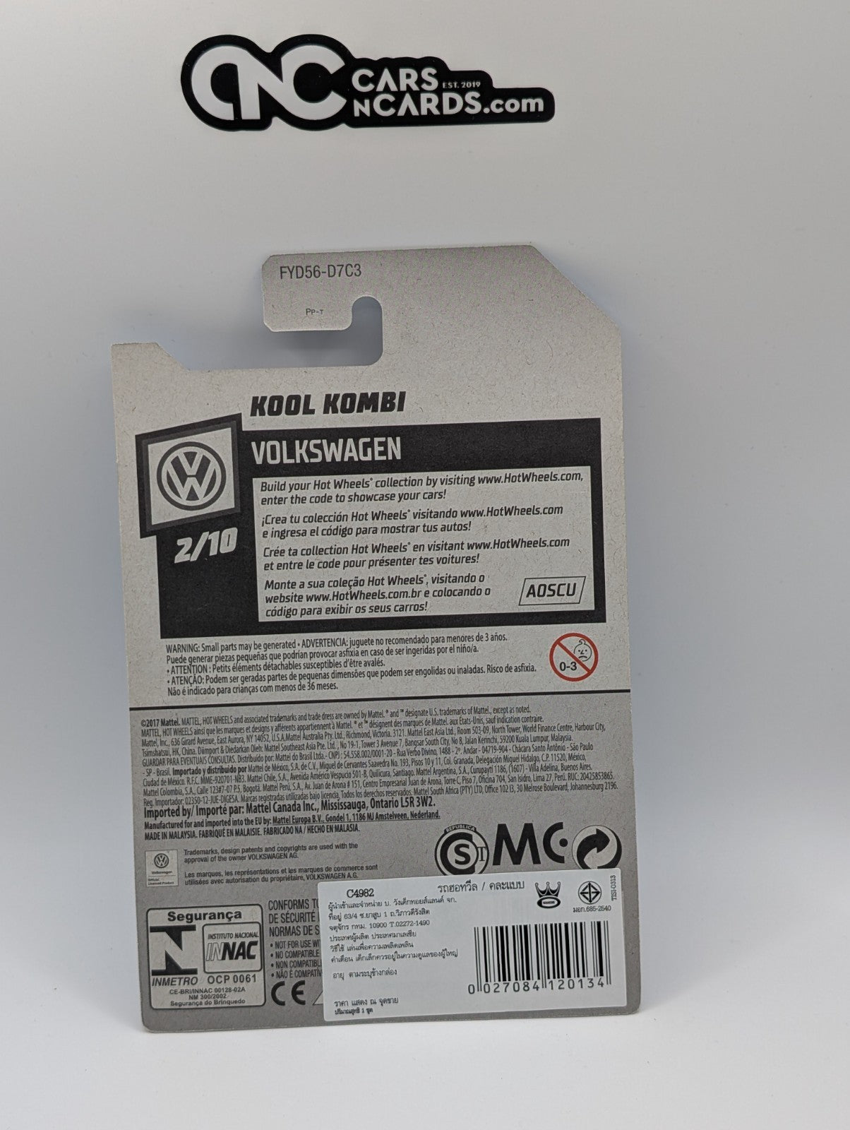 2019 Hot Wheels Volkswagen 2/10 VW Kool Kombi Blue Magnus Walker 136/250