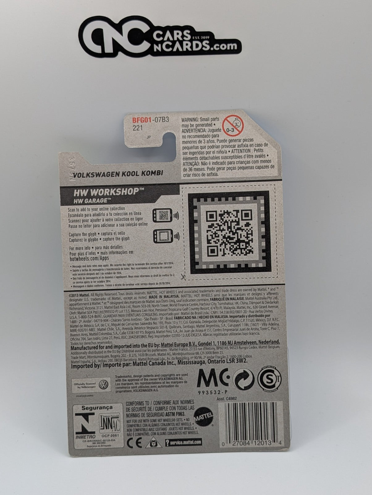 2014 Hot Wheels HW Workshop Volkswagen Kool Kombi Blue 201/250