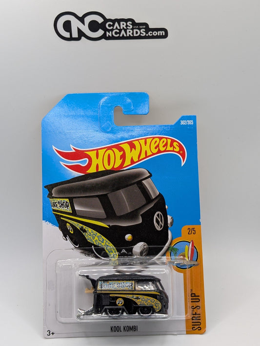 2017 Hot Wheels Surf's Up 2/5 Volkswagen Kool Kombi Black 302/365