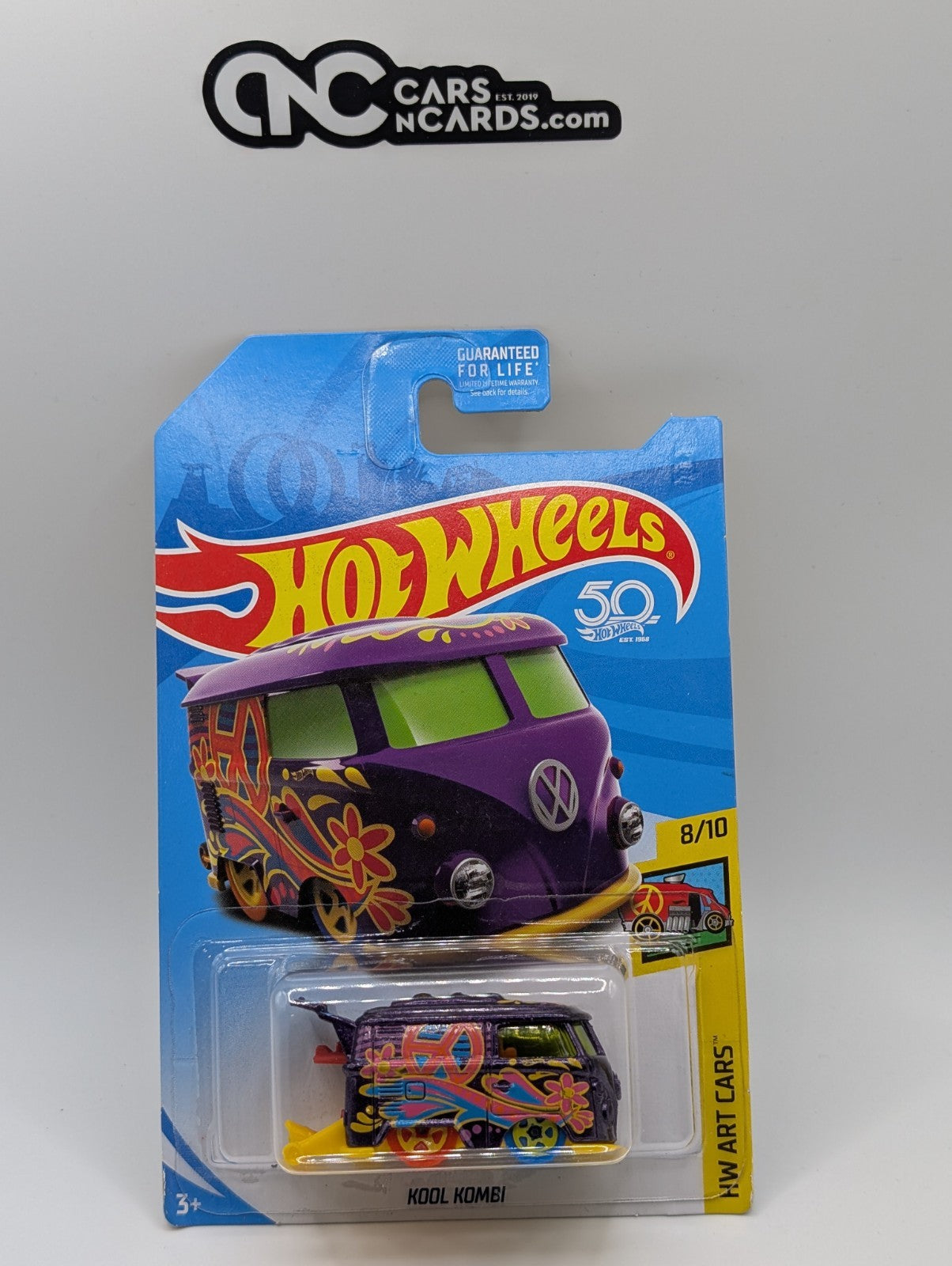 2018 Hot Wheels HW Art Cars 8/10 Kool Kombi Purple Treasure Hunt TH