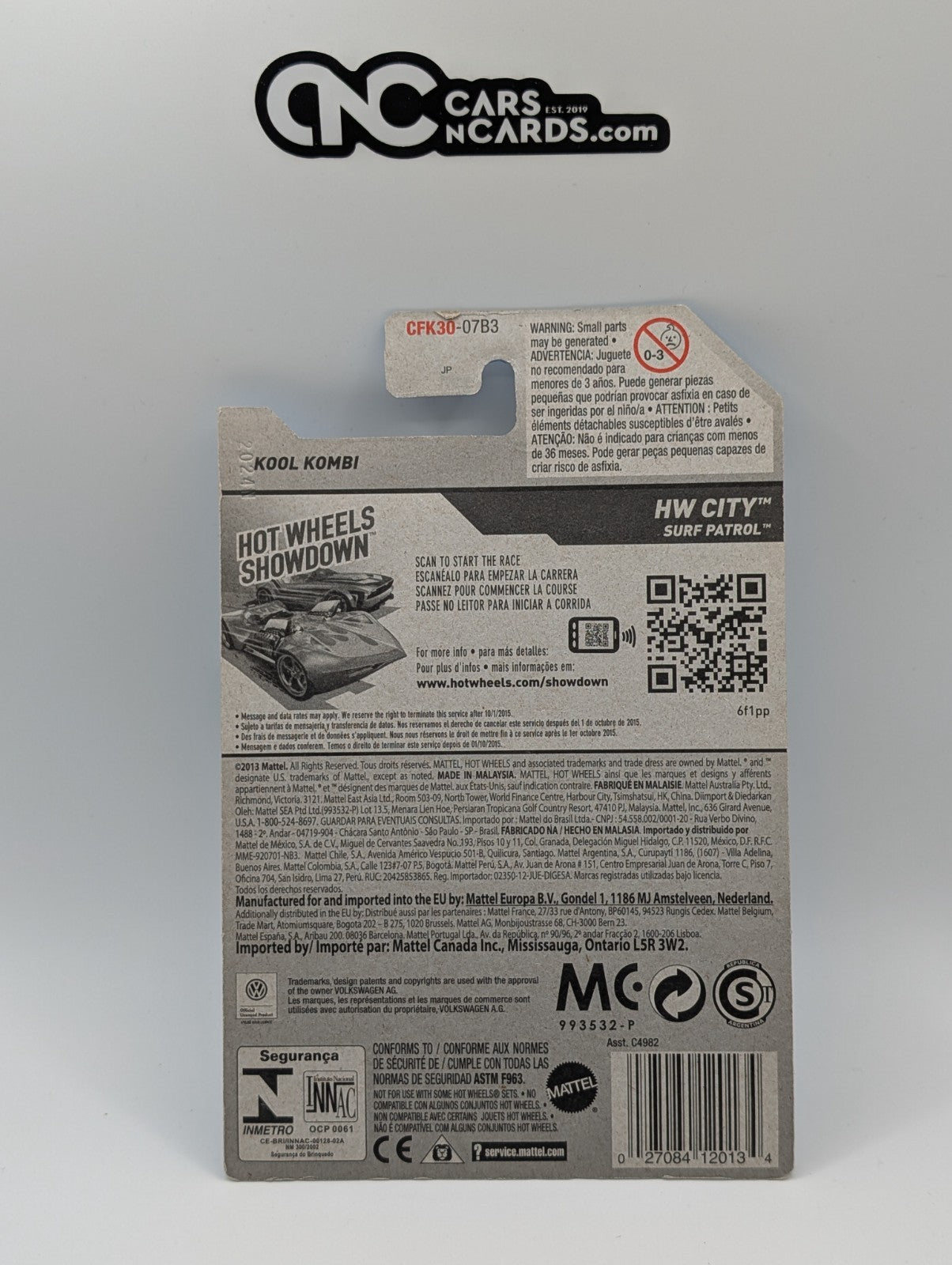 2013 Hot Wheels HW City Surf Patrol Volkswagen Kool Kombi Turquoise 73/250